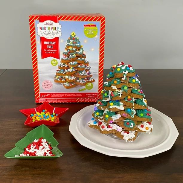 Crafty Cooking Kits North Pole Wonderland, Build it Yourself Gingerbread Holiday Tree Kit with Mi... | Walmart (US)