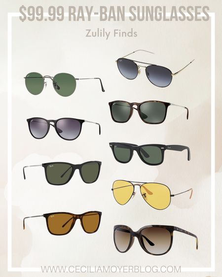 Ray-Ban sunglasses on zulily!!  

#LTKunder100 #LTKsalealert #LTKswim