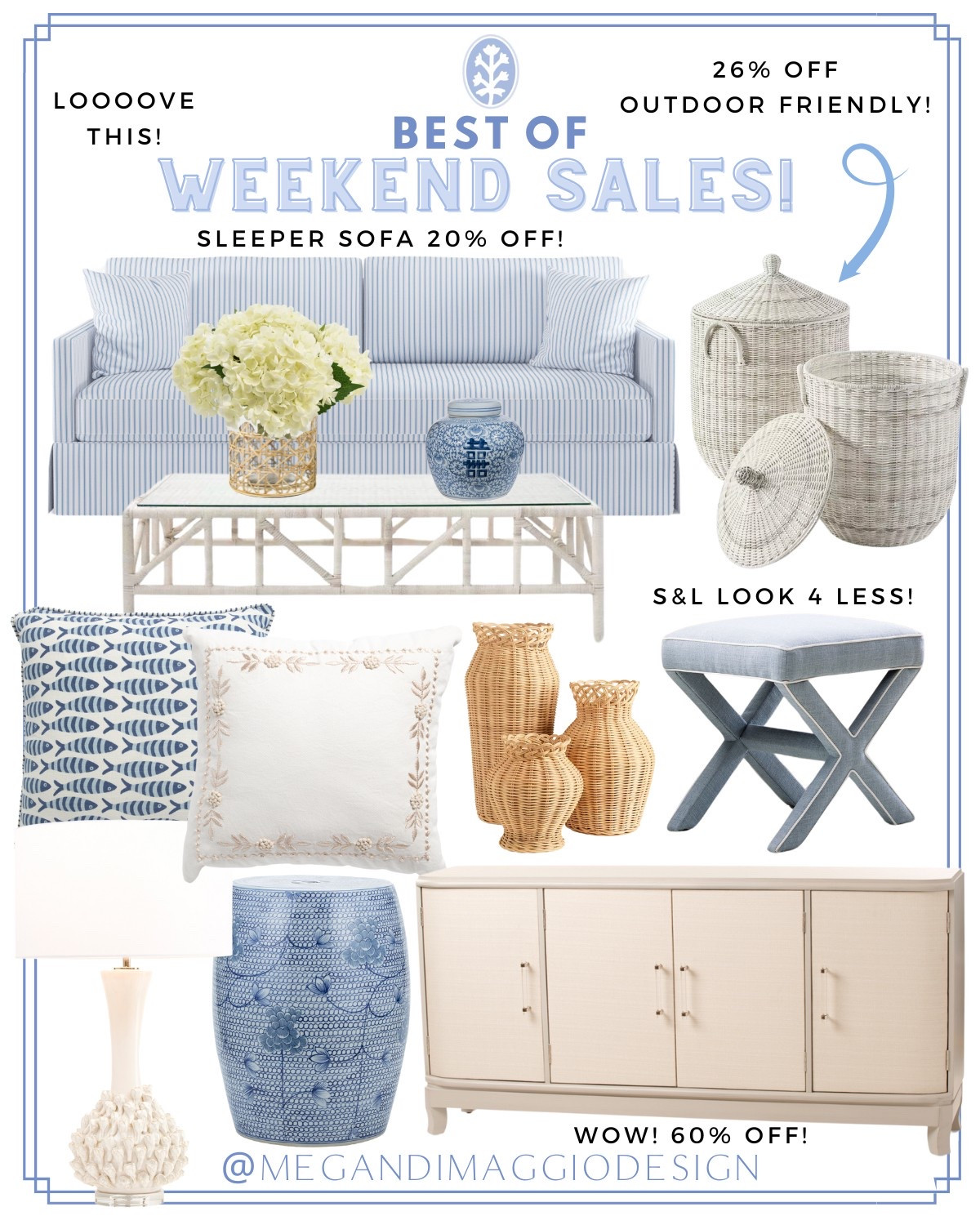 Best of weekend sales for the coastal home!! Snag up to 60% OFF, with new clearance finds and some deals with free shipping too!! 🙌🏻 Even more linked!! 

Love this blue and white stripe skirted sleeper sofa that’s now 20% OFF for a LIMITED TIME!! 😍 Plus how pretty is this linen console table…snag for a crazy 70% OFF & free shipping w/ code: SHIP89

#LTKSaleAlert #LTKSummerEdit #LTKHome