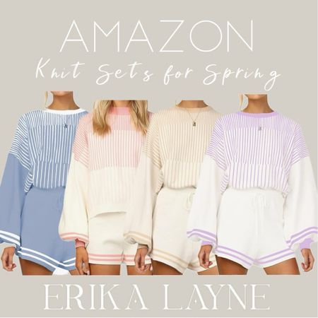 The perfect knit sets for Spring 🌸 material is perfect for those cooler mornings and warmer afternoons! 

#LTKSeasonal #LTKstyletip #LTKfindsunder50