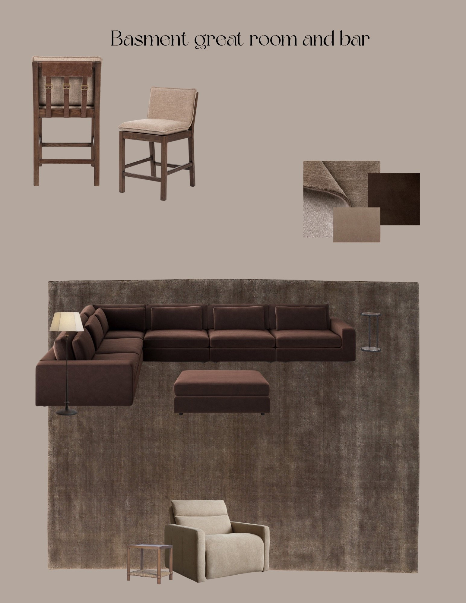 Basement furnishings, sectional, recliner

#LTKHome