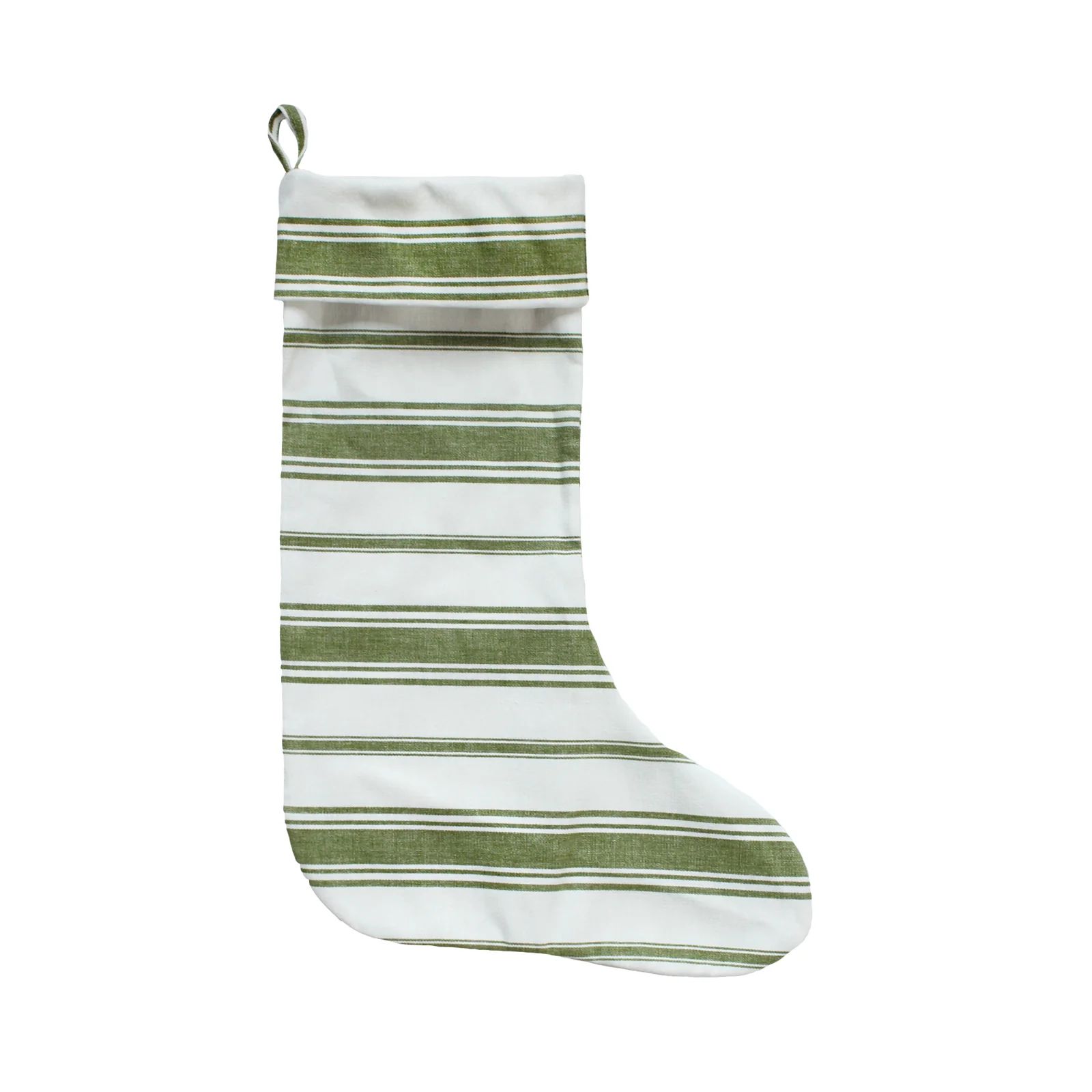 Wentworth Stripe Stocking in Olive | Brooke and Lou