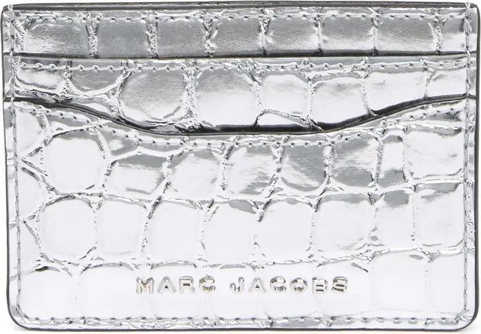 MARC JACOBS Croc Embossed Card Case | Nordstromrack | Nordstrom Rack