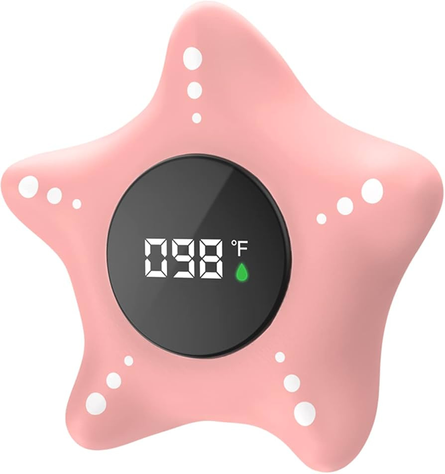 LEDFAAH Baby Bath Thermometer Safety, Auto On & Off Bathtub Thermometer Floating Toy, Digital Bat... | Amazon (US)