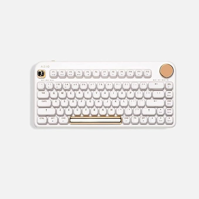 Azio IZO Wireless BT5/USB PC & Mac Mechanical Keyboard, White Blossom | Amazon (US)