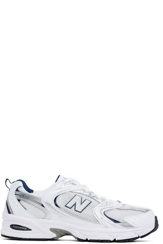 New Balance - White & Silver 530 Sneakers | SSENSE