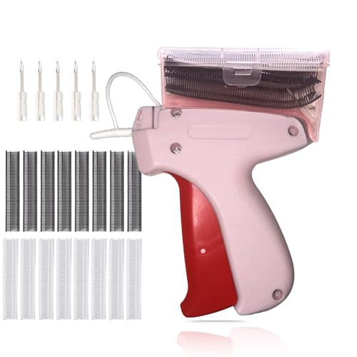 Stitchy Quick Clothing Fixer with Storage Box, Micro Stitch Gun for Clothes,Quilt Hemming,Price Tag, Mini Stitch Sewing Gun with 6 Needles 2000 Pcs 5mm Micro Fasteners, Pink | Amazon (US)