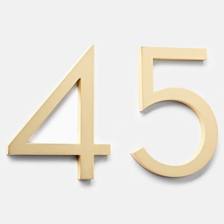 6" Rock Creek Modern House Numbers | Rejuvenation