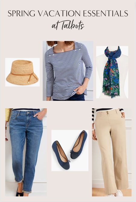 Spring vacation essentials at Talbots 🌷These @talbotsofficial essentials are must-haves for your Spring wardrobe and are versatile to wear on a spring getaway vacation! #travelwithTalbots #mytalbots #modernclassicstyle #talbotspartner #sponsored