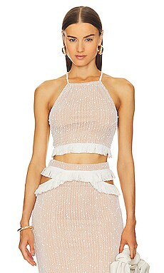 Michael Costello x REVOLVE Noomi Top in Ivory from Revolve.com | Revolve Clothing (Global)