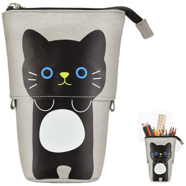 BUZIFU Pop Up Pencil Case Variable Stand Pencil Holder Telescopic Cute Cat Pen Pencil Pouch Teles... | Walmart (US)