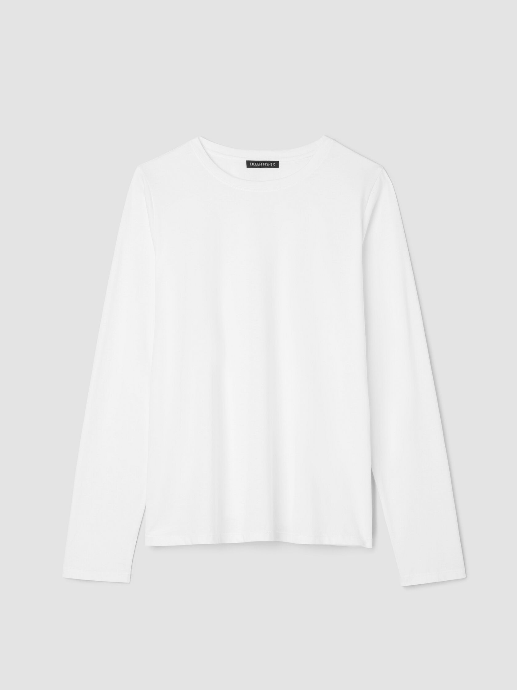 Organic Pima Cotton Jersey Long-Sleeve Tee | Eileen Fisher