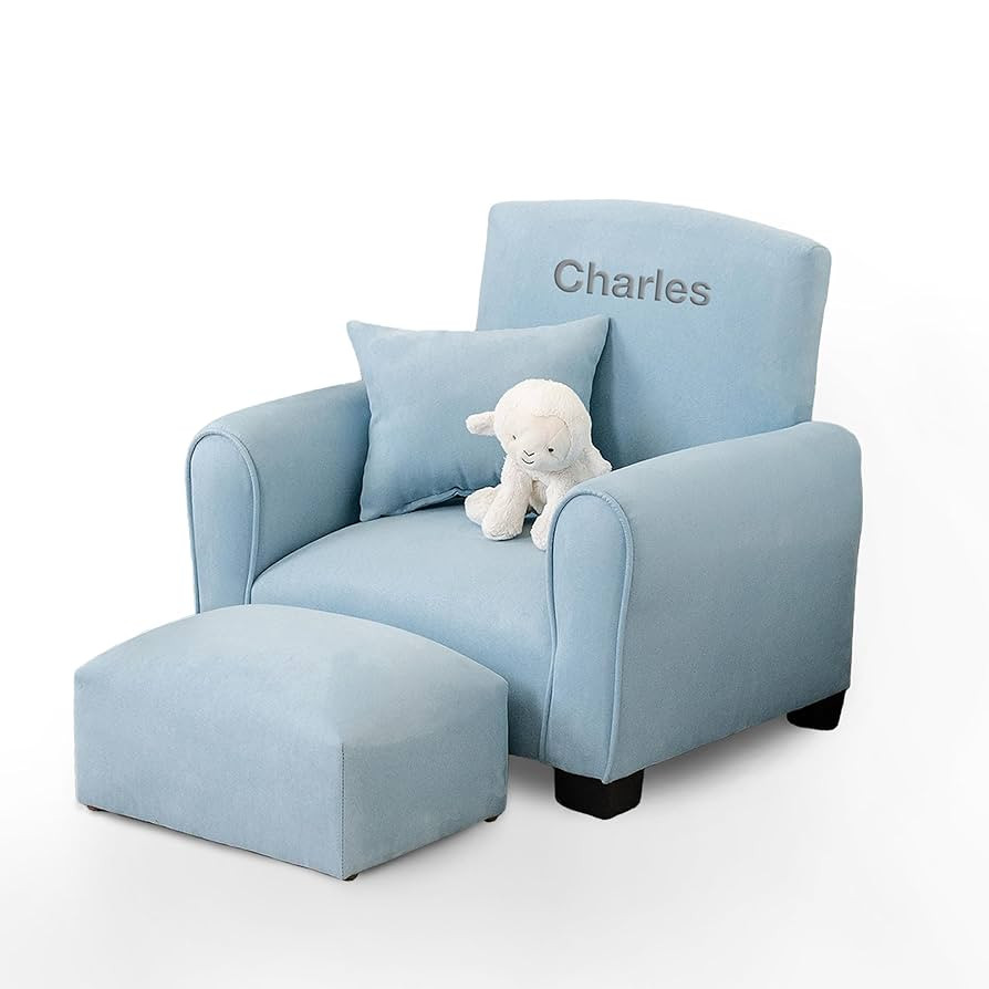 Toddler Personalized Chair, Kids Upholstered Rocking Chair with Personalization, Toddler Armchair... | Amazon (US)