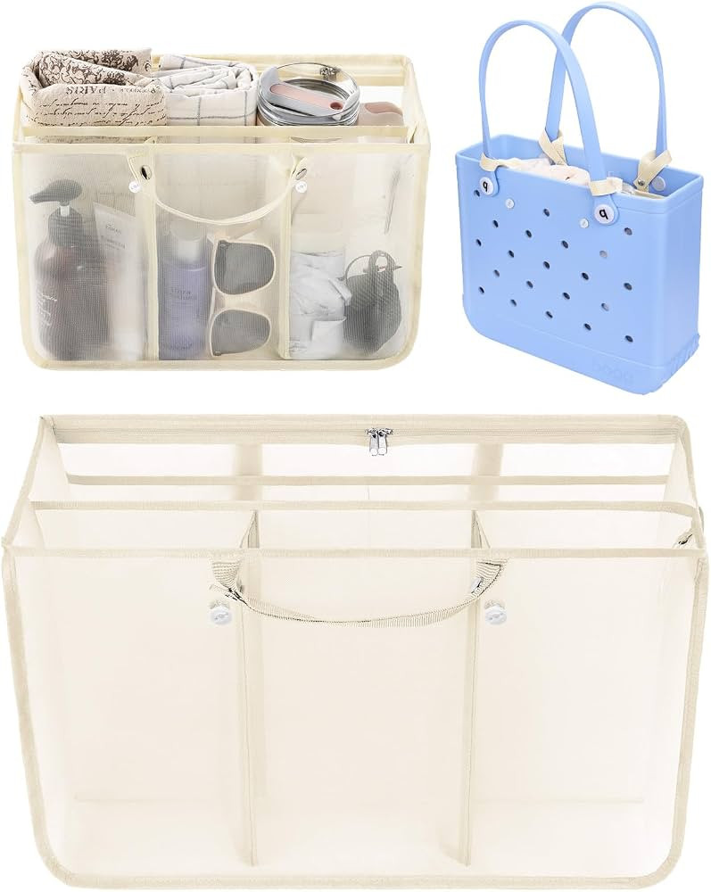 OUTXE Beach Bag Organizer Compatible with Baby Bogg Bag Accessories Inserts, Lightweight Mesh Ins... | Amazon (US)