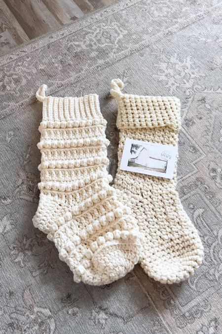 HANDMADE crochet stockings! I am in love with these 😍. Amazing quality and will be beautiful for layering by the fireplace for the holidays 🎄



Handmade stockings, white stockings, cream stockings, crochet stockings, textured stockings, Christmas decor, holiday decor, neutral decor, neutral stockings, Etsy home decor 



#LTKHoliday #LTKhome #LTKSeasonal