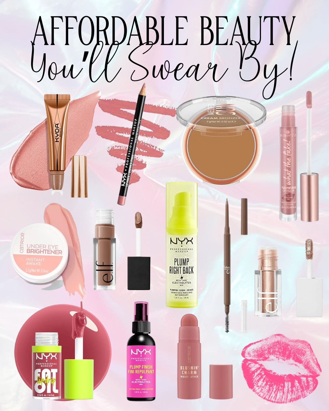 These are the drugstore and budget-friendly makeup staples I reach for on repeat because they actually perform. Cream blushes that melt into skin, lip liners that stay put, glossy lip oils that hydrate instead of sliding everywhere, bronzers that blend without patchiness, and primers that make your makeup last without feeling heavy.

Every product in this roundup is lightweight, easy to use, beginner-friendly, and gives that expensive makeup finish without the luxury price tag. From brightening under eyes and sculpting cheeks to glossy lips, soft matte eyes, and long-lasting makeup wear, these are affordable beauty finds that hold their own against high-end brands.

If you want everyday makeup that’s flattering, blendable, vegan and cruelty-free options, and products that work for real life — busy mornings, aging skin, natural glam, and quick routines — this list is it. Proof that you don’t need to spend a fortune to look polished, glowy, and put together.

These are the kind of beauty products you recommend to friends… and then immediately repurchase yourself. 

 