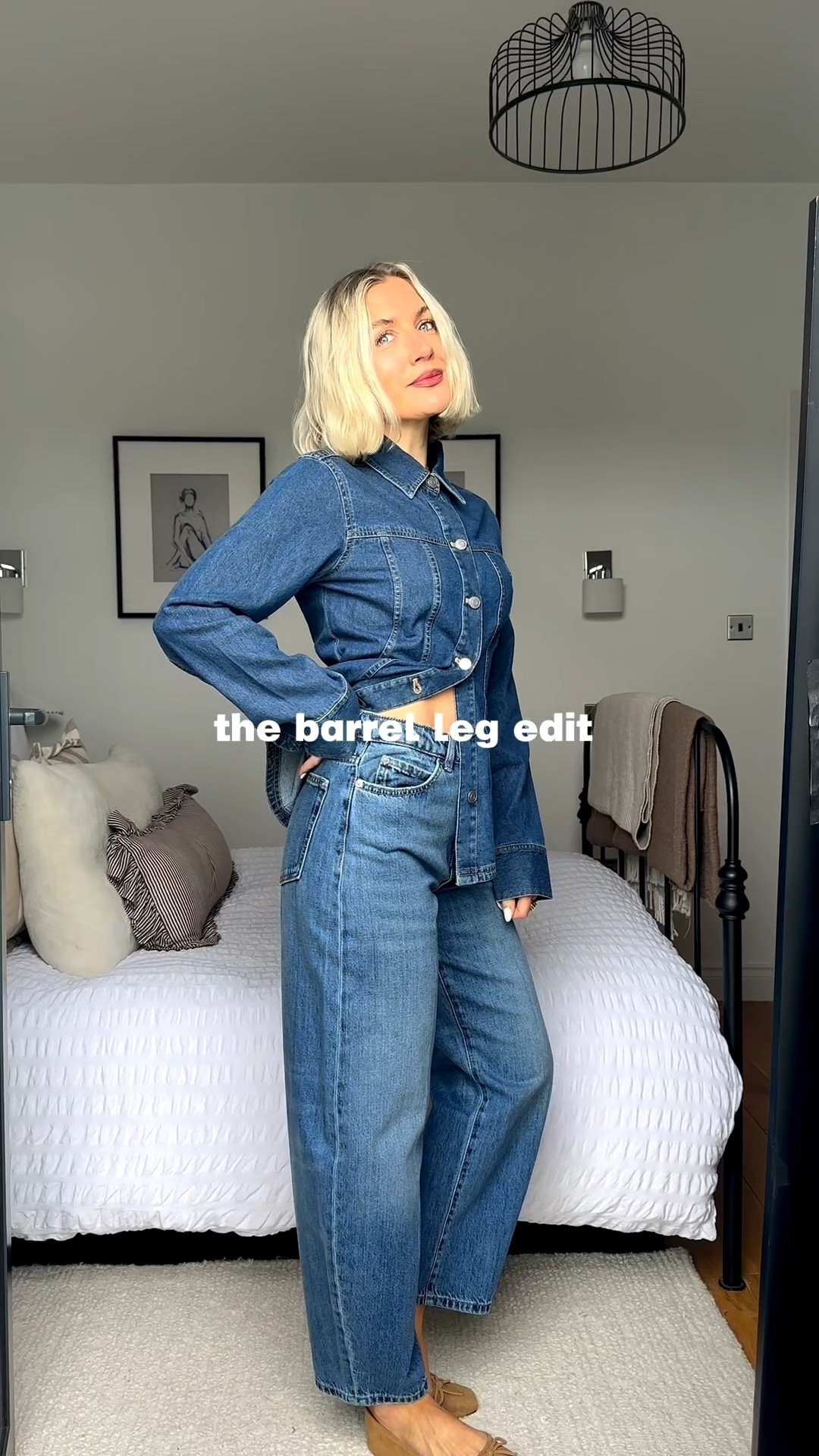 Barrel leg jeans 
Khaki barrel leg jeans 
Green barrel leg trousers 
Denim shirt 
Spring denim 

#LTKstyletip #LTKjeans #LTKspring