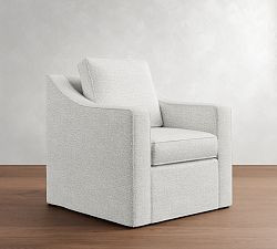 Cameron Slope Arm Slipcovered Chair | Pottery Barn (US)