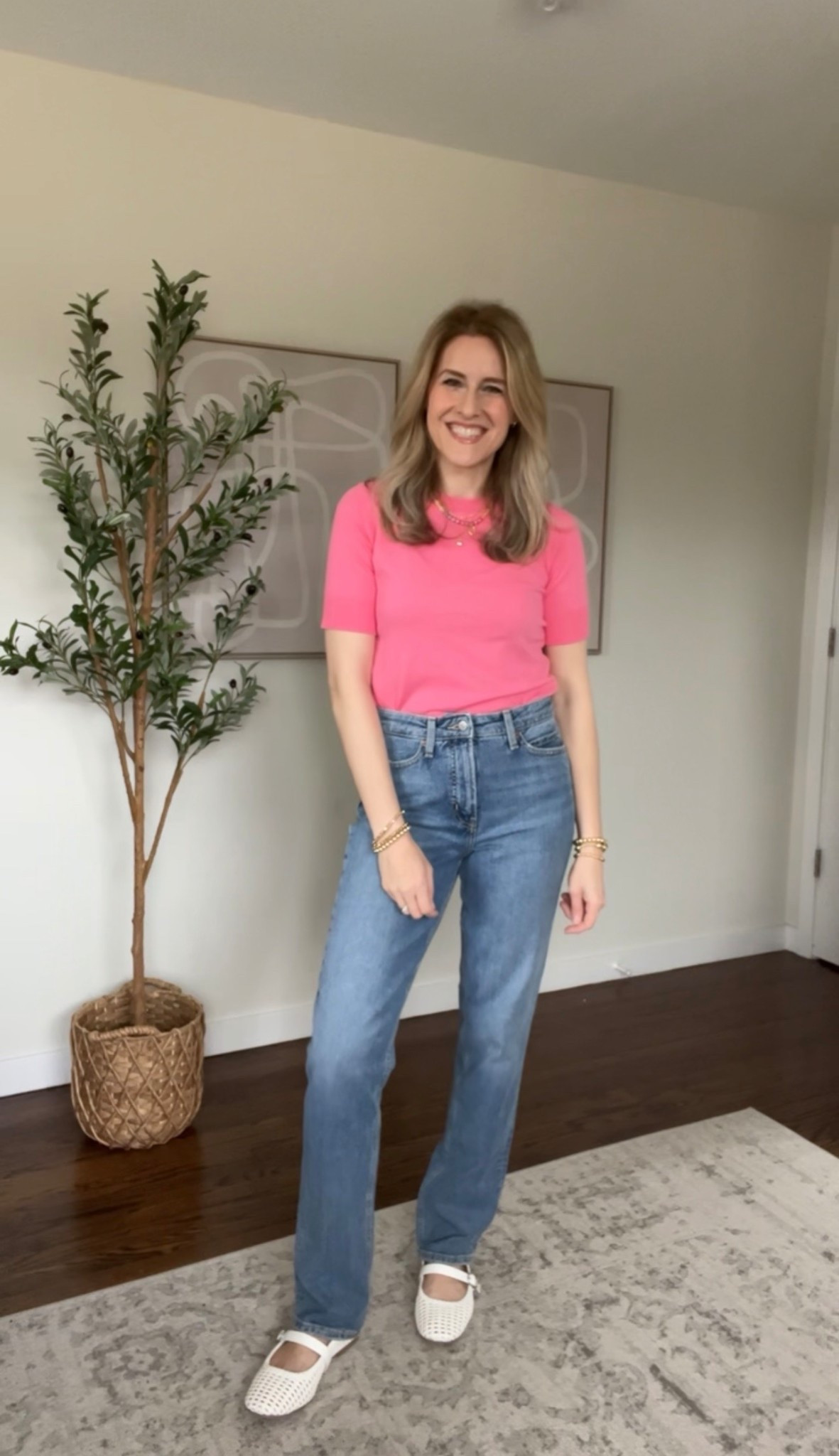 These sweater tees at Walmart are really nice! I wish I owed some nice trousers to pair it with, would be great for work! Easy to tuck. Lots of colors. Fits true to size, I’m a small. #walmartfashion 

#LTKootd #LTKWorkwear