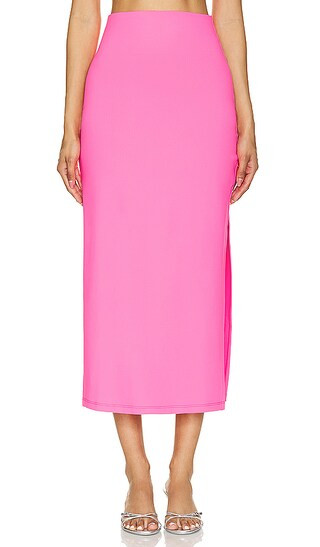 Midi Skirt in Shocking Pink | Revolve Clothing (Global)