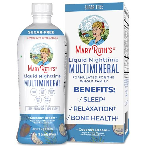 MaryRuth Organics Liquid Nighttime Multimineral | No Melatonin | Bedtime Routine | Magnesium Citr... | Amazon (US)