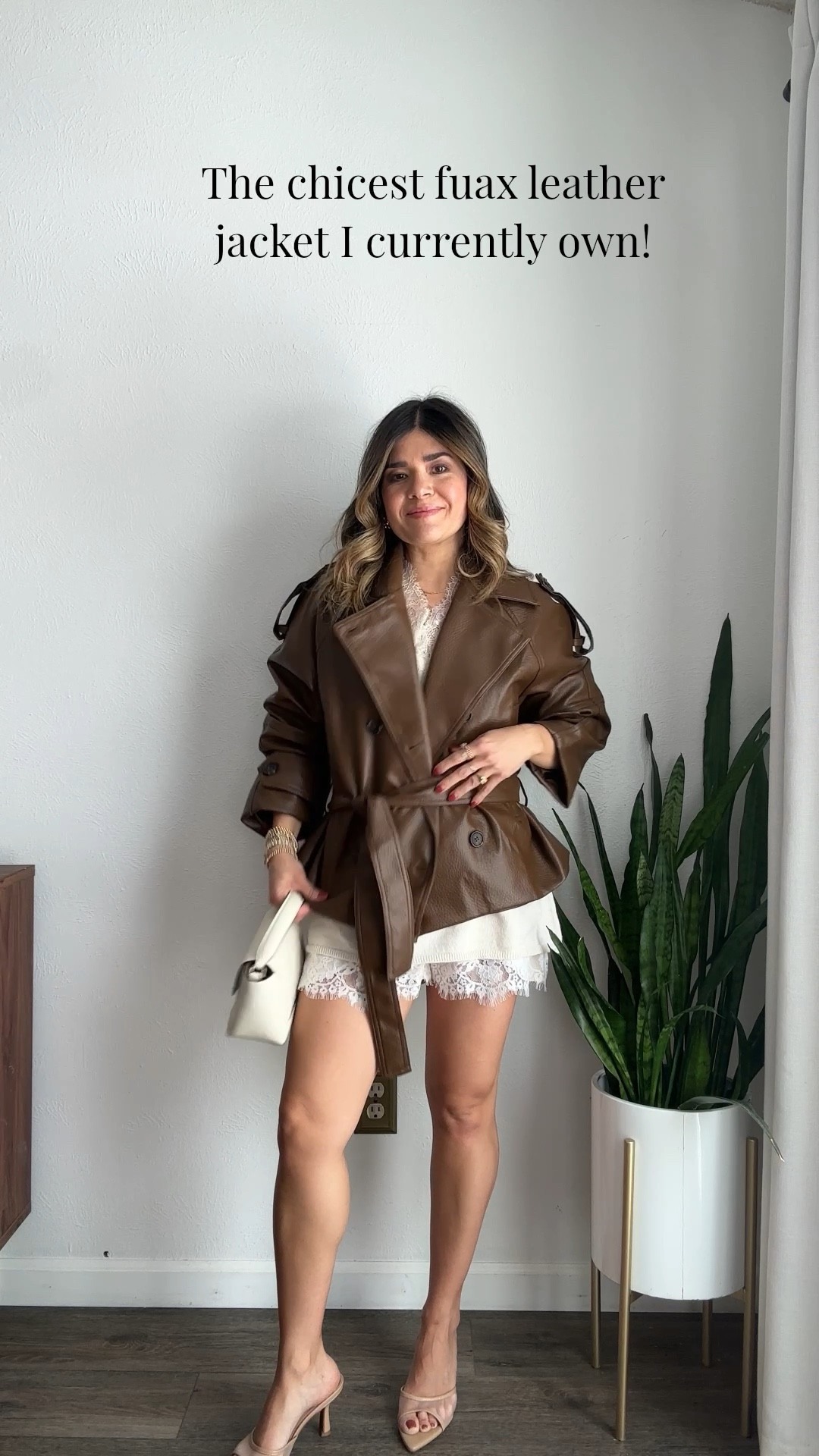 Chicest jacket! I love the fit and the quality! It feels very luxe, it’s definitely one of my current favorite Amazon finds! 
Sweater size small
Shorts size small
Jacket size small

#LTKmomlife #LTKootd #LTKSeasonal