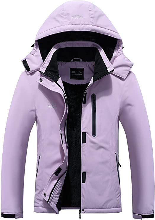 DLGJPA Women's Mountain Waterproof Ski Jacket Hooded Windbreakers Windproof Raincoat Winter Warm ... | Amazon (US)