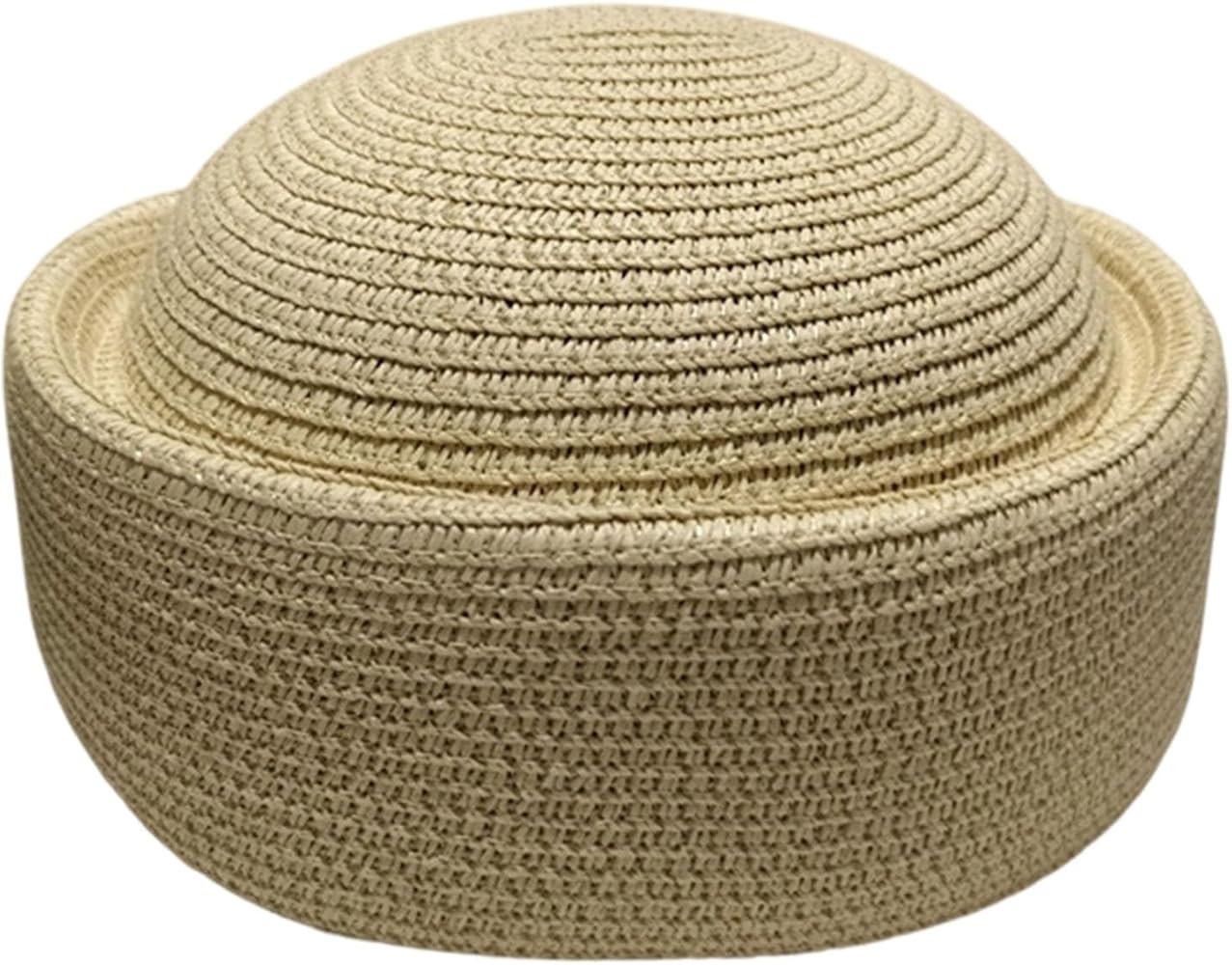 21x18.5cm Women Paper Straw Beret, Hand Woven Breathable Vintage Summer Hat for Daily Travel Part... | Amazon (US)