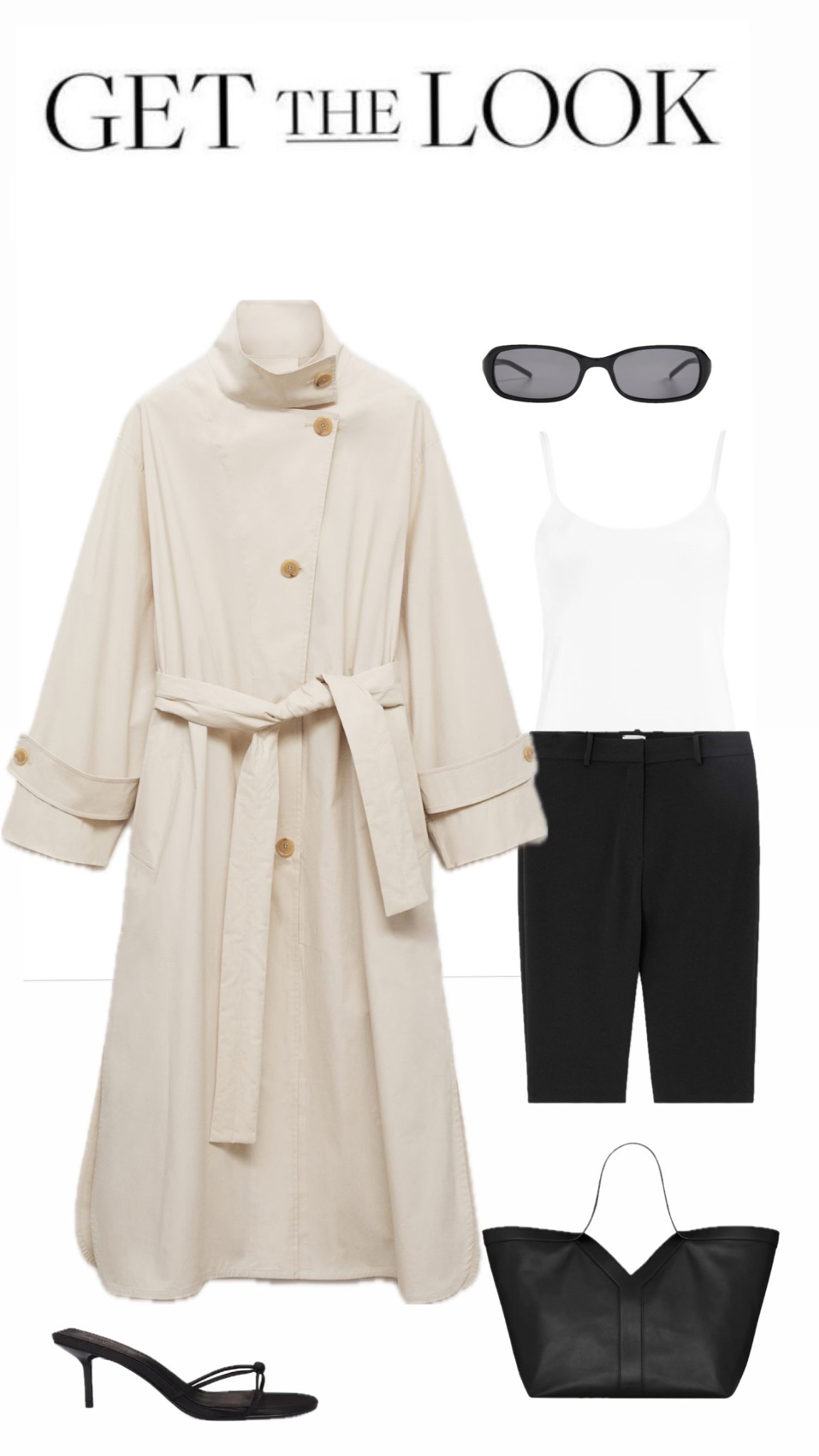 Hailey Bieber has been on a serious roll this spring when it comes to her off-duty looks! Oversized Cotton Trench Coat, white Everyday Tank, black Cropped Crepe Slim-Leg Pants, strappy sandal and favorite YSL Tote to Sushi Park April 17, 2025

#LTKStyleTip