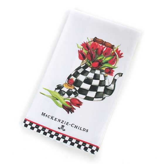 Tulip Tea Kettle Dish Towel | MacKenzie-Childs