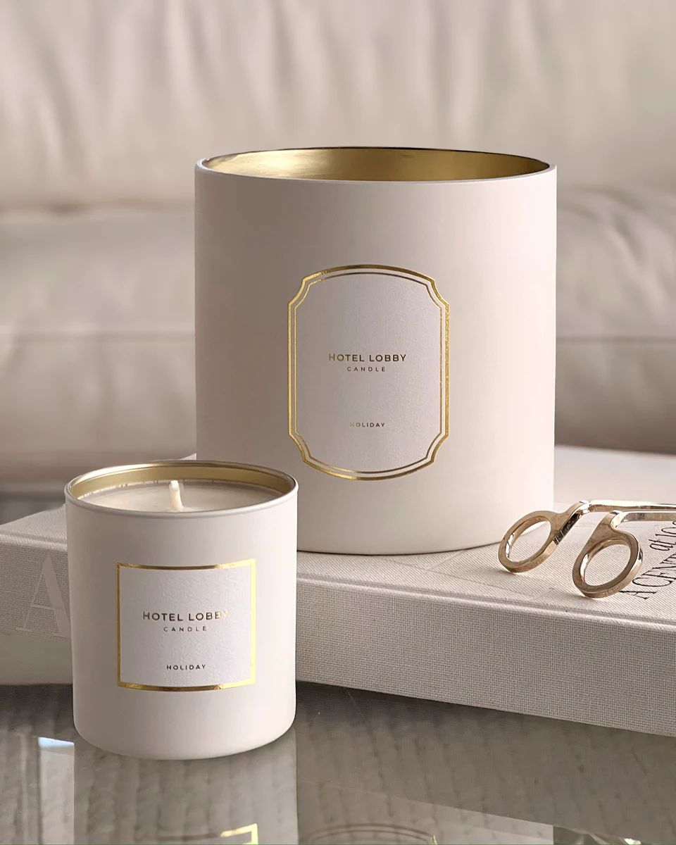Holiday Three Wick Candle | Hotel Lobby Candle