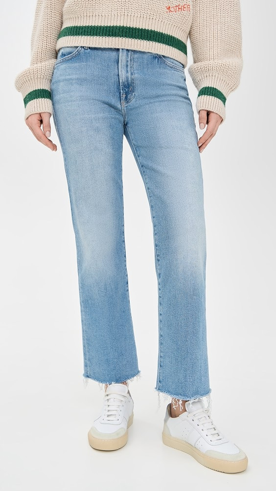 MOTHER The Kick It Ankle Fray Jeans | Shopbop | Shopbop