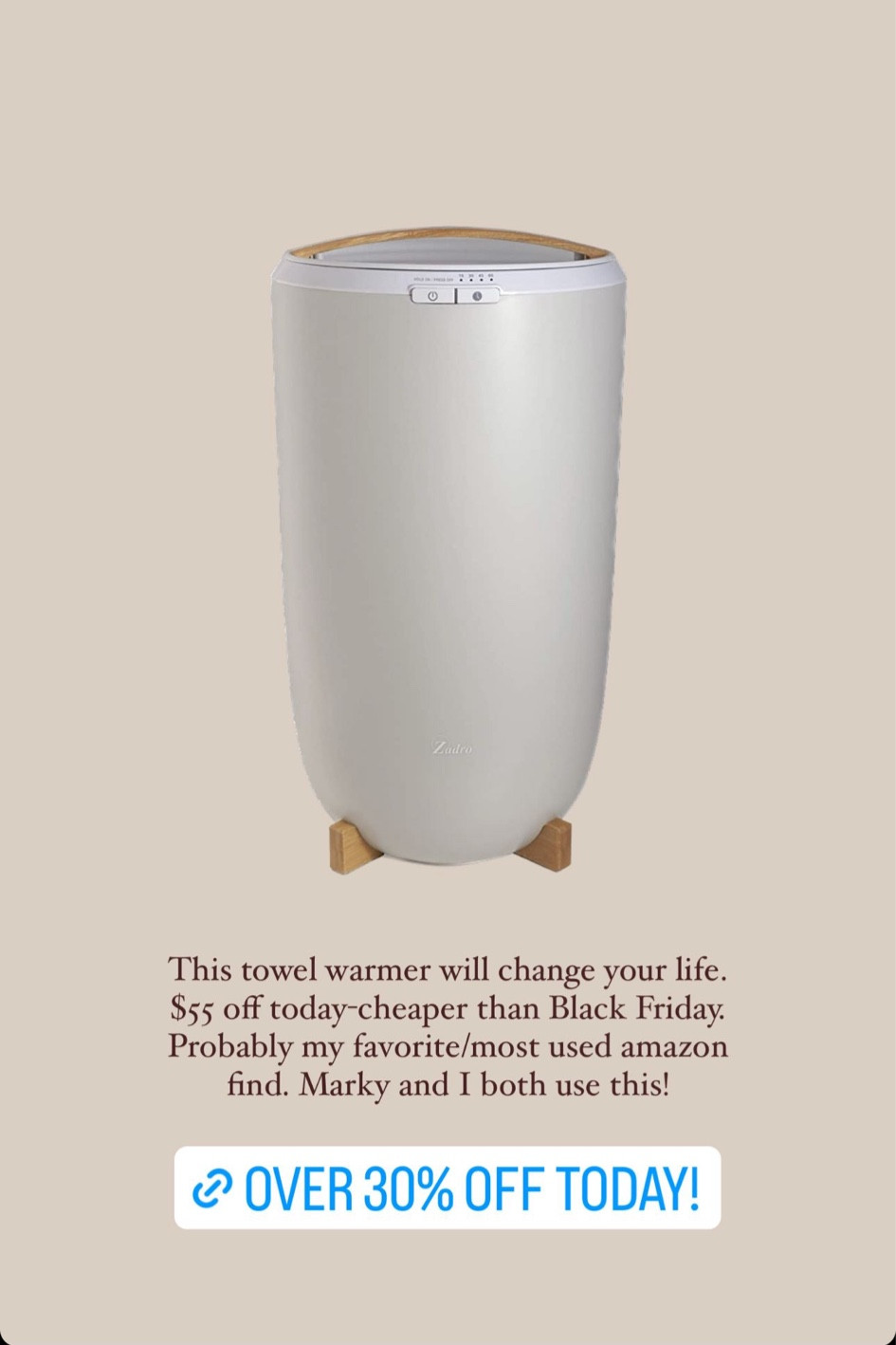 Zadro TWB Towel Warmer, Large curated on LTK