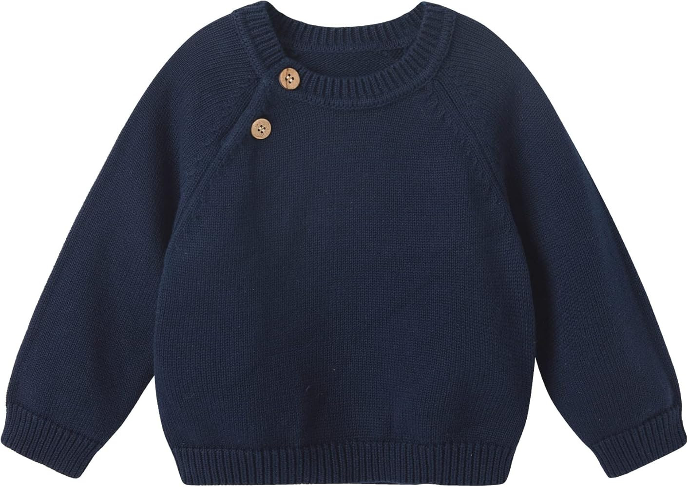 pureborn Baby Toddler Boys Girls Pullover Sweater Cotton Knit Button Closure Sweaters | Amazon (US)