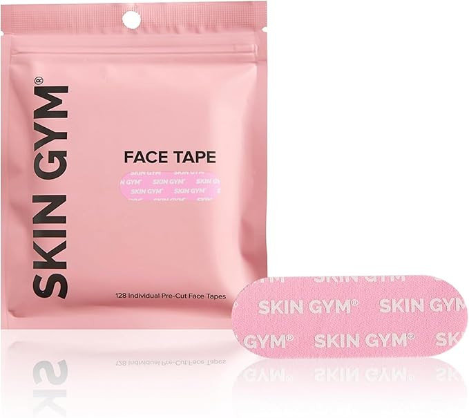 SKIN GYM Face Tape – 128 Pre-Cut Wrinkle Patches for Forehead & Smile Lines | Overnight Anti-Wr... | Amazon (US)