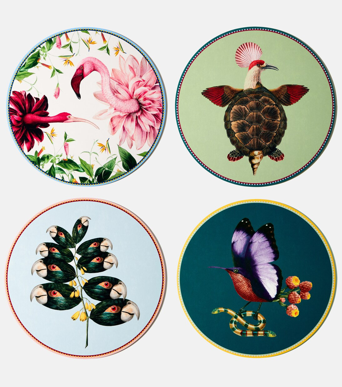 Flying Friends set of 4 printed placemats | Mytheresa (INTL)