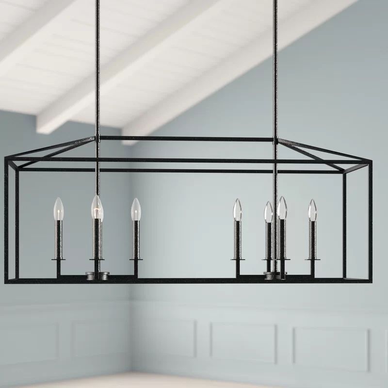 Odie 8 - Light Kitchen Island Rectangle Pendant | Wayfair North America