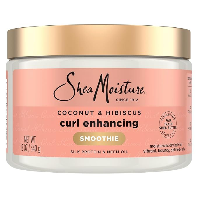 SheaMoisture Smoothie Curl Enhancing Cream Coconut and Hibiscus for Thick, Curly Hair Sulfate Fre... | Amazon (US)