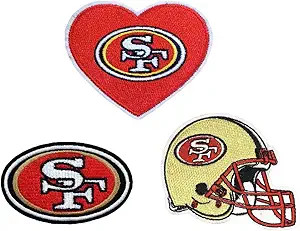 LIDEV 3Pcs Rugby Fans' Favorite Team Logo, Helmet Logo and Heart Logo Embroidery Patches DIY Moti... | Amazon (US)