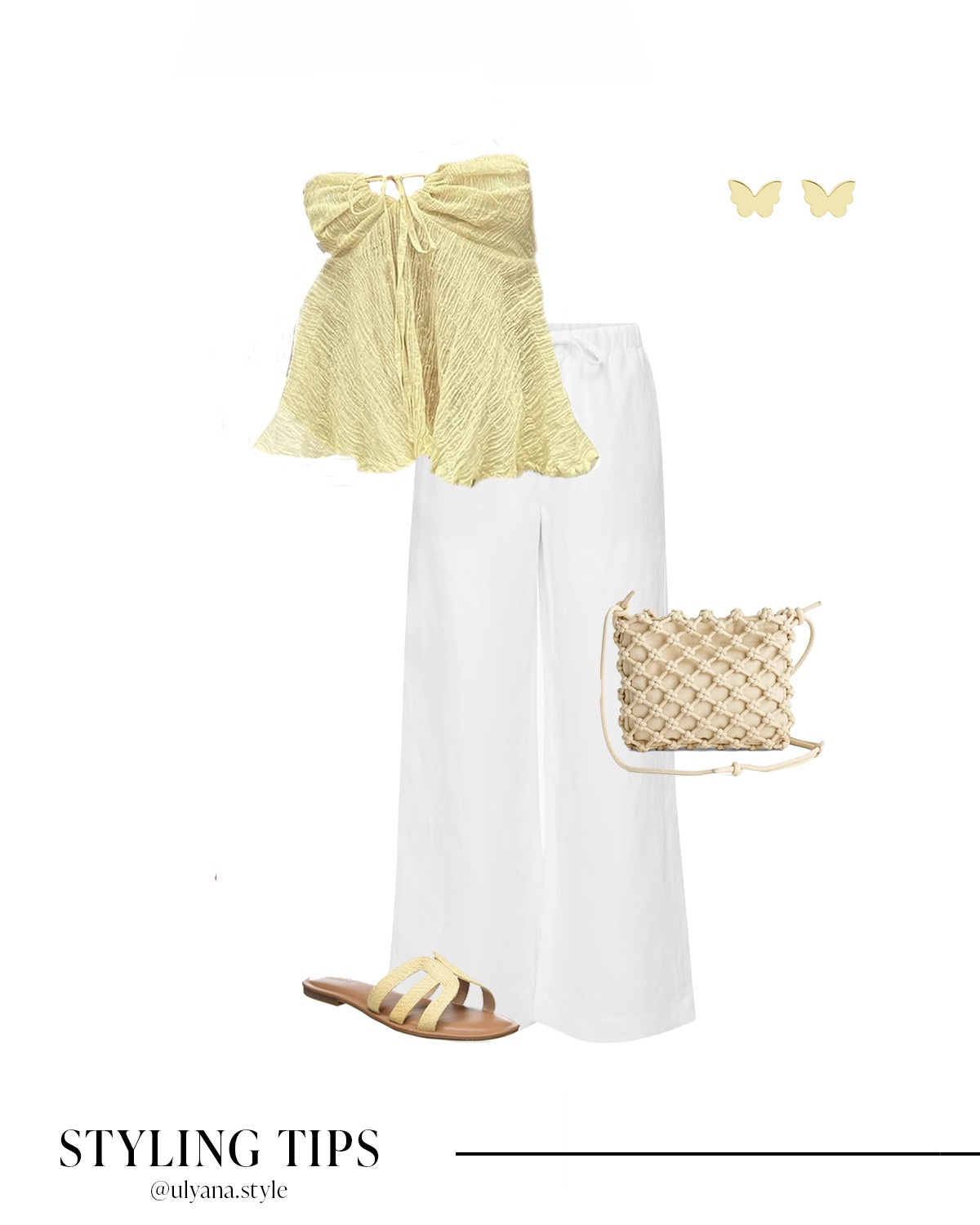 Summer outfit inspo:

Look 1: Pair a yellow tube top with white linen pants, sandals, and a crossbody bag.

Look 2: Pair a graphic tee with tailored shorts and sandals for an easy everyday look. Add a mini leather belt and a woven strap bag to elevate your casual summer outfit. 

Look 3: Pair a lemon midi dress with metallic sandals, and hoop earrings for a dressy European summer outfit. 

.
.
.
.
.

Summer outfits | summer dress | summer tops | summer sandals | casual tops | cute tops | shorts outfits | high waisted shorts | high rise shorts | linen shorts outfit | summer shorts outfit | tailored shorts outfit | yellow shorts | sandals for Europe | comfy sandals | green sandals | date night outfit | date night dress | dinner dress | dresses vacation | summer dress midi | white dress midi | dressy outfits | Europe outfits | Italy outfits | heeled sandals | gold sandals | summer bags | linen pants outfit | summer pants outfit | sandals for Europe | comfy sandals | dinner dress | dresses vacation |
#LTKxNSale #LTKBacktoSchool #LTKSeasonal #LTKU #LTKSaleAlert #LTKParties #LTKTravel #LTKShoeCrush #LTKItBag


#LTKStyleTip #LTKFindsUnder50 #LTKFindsUnder100