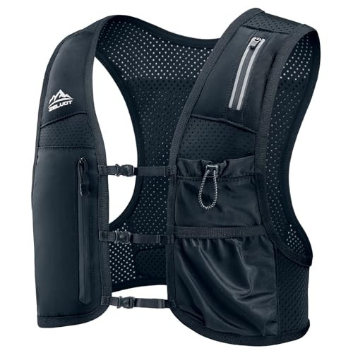 Zelvot Running Vest for Women Men, USA Original Patent, Adjustable Chest Straps Running Hydration Vest with Phone Holder and 6 Pockets, Lightweight Reflective Hydration Backpack for Hiking | Amazon (US)