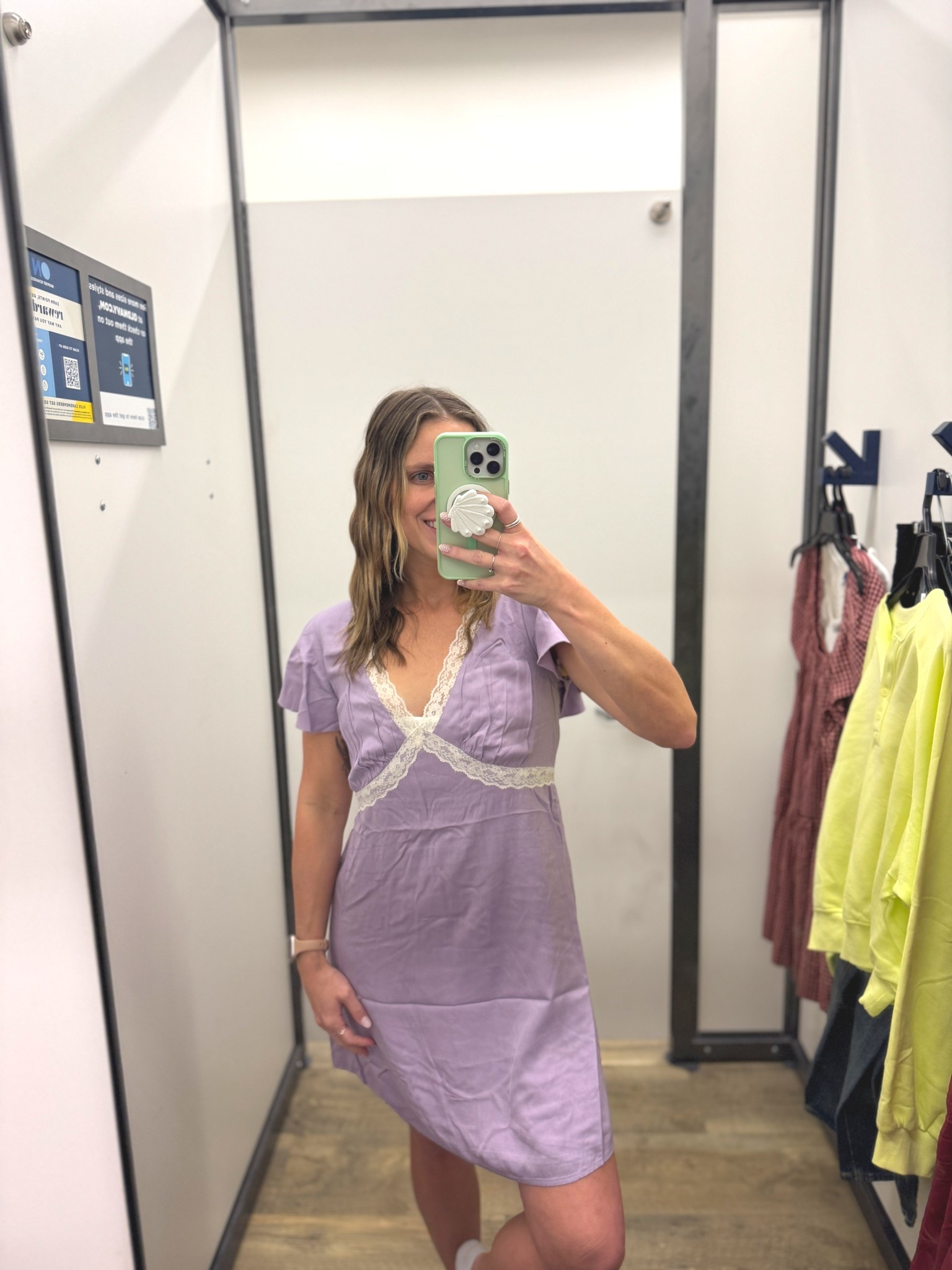 I was obsessed with this lavender color (and they had gorgeous fall tones too!) 💜 The fit was more flattering than most of the others — but sadly, the itty bitty titty committee strikes again 😅 I just couldn’t fill out the top enough to make it work.

Linking it anyway in case it fits your shape better — I’m 5’5”, wear XS/S!

Full try-on is on TikTok @katiedb52 👀

#LTKPetite #LTKFindsUnder50 #LTKStyleTip