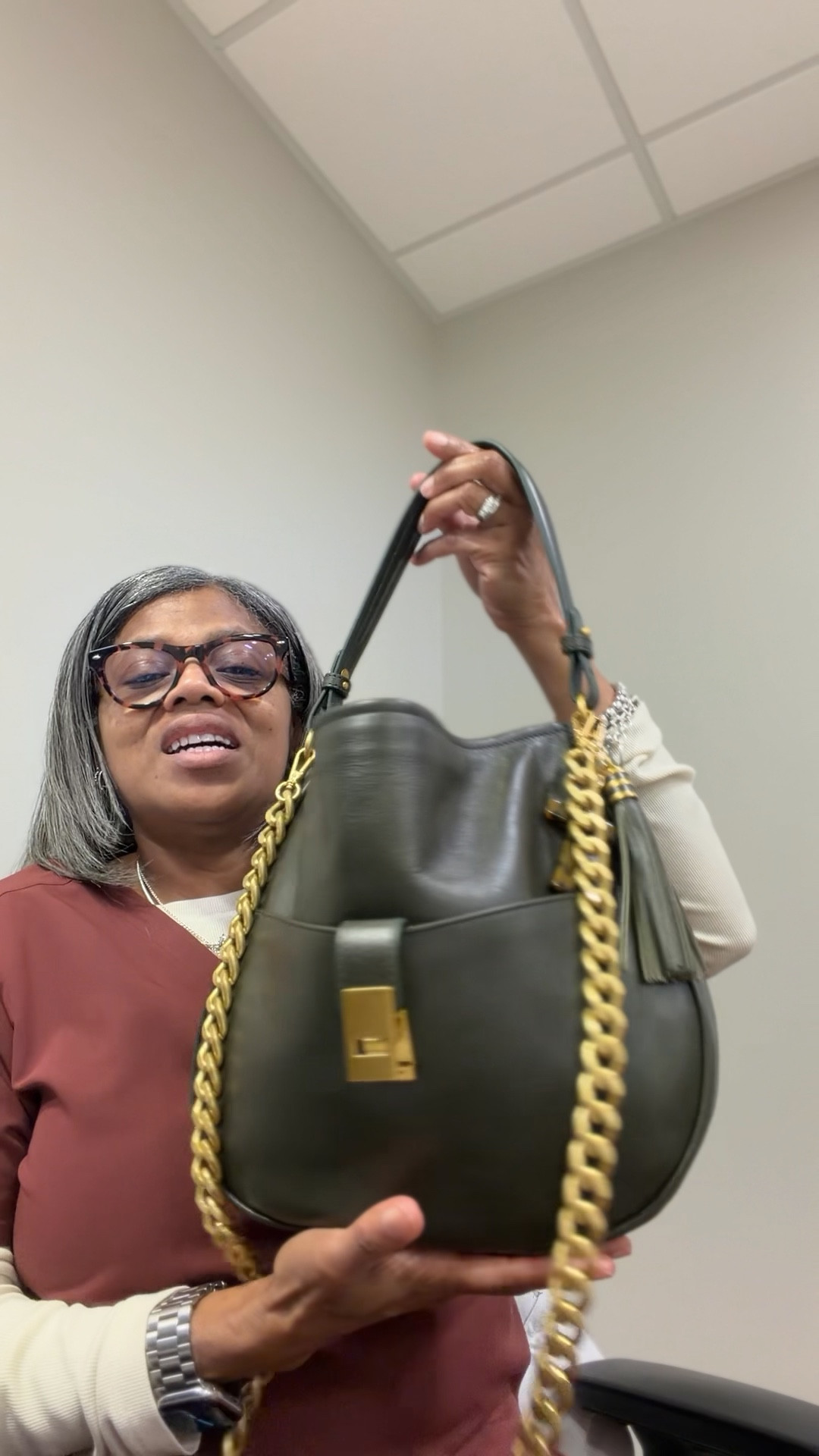 Proof that scrubs and luxury can 
coexist ✨🤌🏾
Just got off work and had to show you my new  Brahmin beauty.
Timeless. Everyday chic.
She’s linked if you’re treating yourself too.

#BrahminBag #WorkwearStyle #HealthcareLife #AfterWorkVibes #EverydayLuxury #BagLovers #Over50Style #MomStyle #ClassicStyle #LTKFinds #TreatYourself #LifestyleCreator #ScrubsToStreet

#LTKdayinmylife #LTKWorkwear #LTKOver40