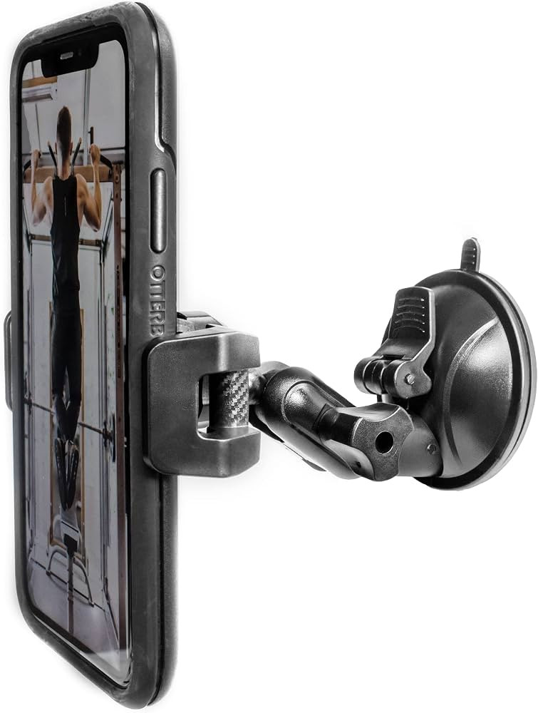 Universal Mirror Shower Phone Holder, Multi-Directional Dual 360 Degree Rotating Suction Cup Phon... | Amazon (US)
