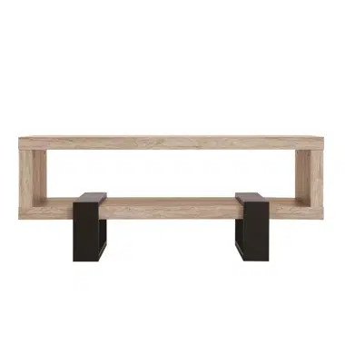 Coffee Table With Shelf Grey Driftwood By Coaster | Wayfair North America