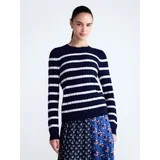 Free Assembly Women's Cashmere Cable Knit Sweater with Puff Sleeves, Midweight, Sizes XS-XXL | Walmart (US)