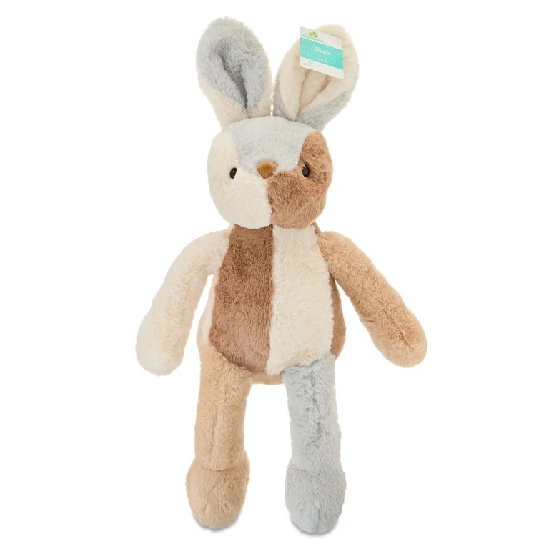 Large Color Block Bunny Plush, Tan Multicolor, 23", Easter by Way To Celebrate | Walmart (US)