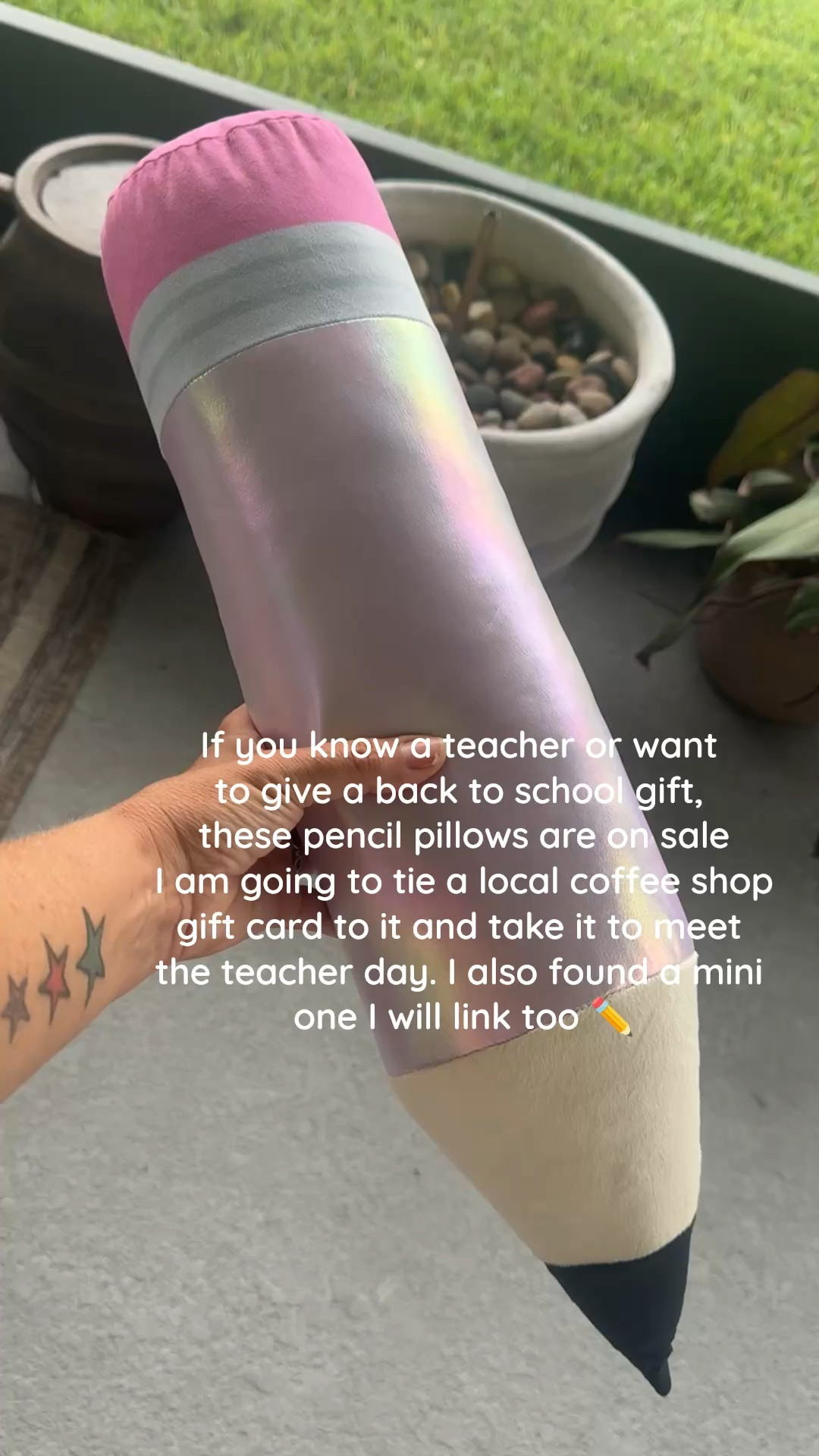 As a former teacher I know the first week back to school was the most tiring week of the year for me so I like I give them a little pick me up. I have also done food gift cards because literally you’re too tired and busy to even feed yourself that week!

They had these in my store and they were only $9.99 there so you can try that too!

#LTKmomlife #LTKSaleAlert