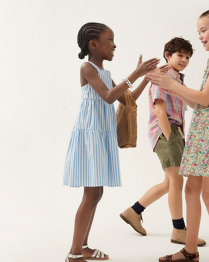Girls' crisscross apron dress | J. Crew US