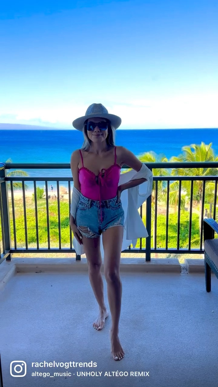 Hot pink swimsuit, white button down as a cover up and Panama straw hat for only $25 

#LTKstyletip #LTKtravel #LTKswim